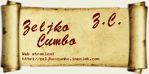 Željko Cumbo vizit kartica